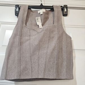 All Row Sleeveless knit top size small